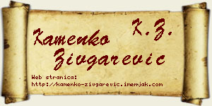 Kamenko Zivgarević vizit kartica